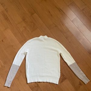Theory mock neck merino wool sweater